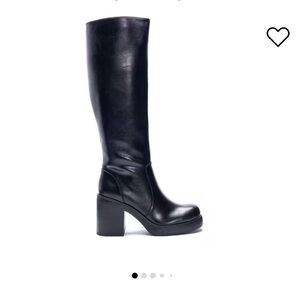 WOMEN'S DIRTY LAUNDRY GO GIRL PLATFORM KNEE HIGH BOOTS SIZE 6.5